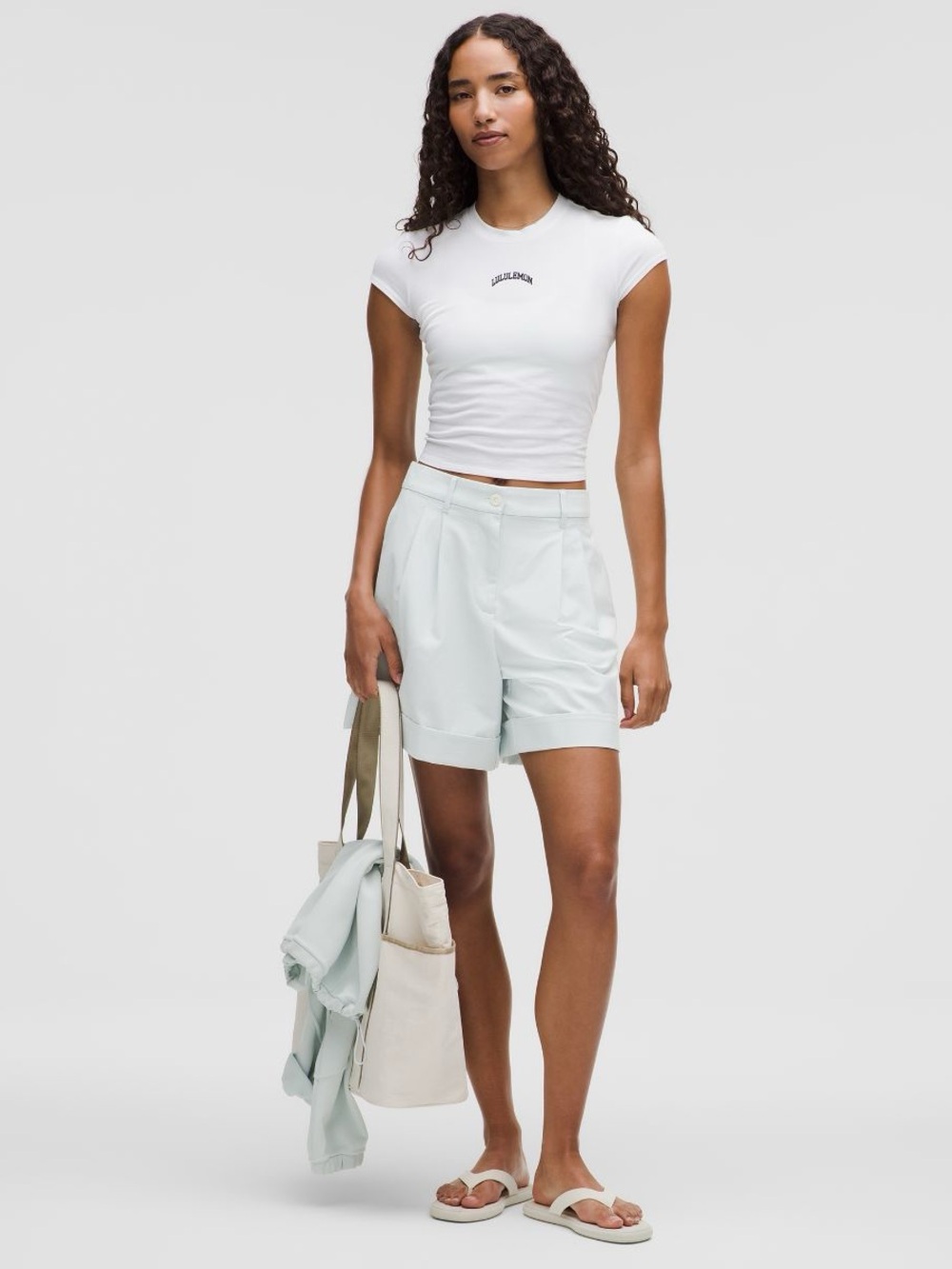 NWT LuluLinen High-Rise Short 6"